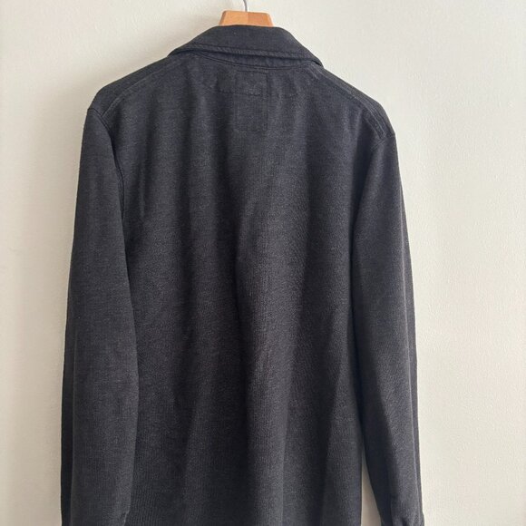 Relwen Charcoal Grey Cotton - Blend Shirt Jacket/ Overshirt/ Shacket - Medium - Picture 8 of 13